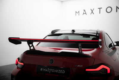 Carbon Spoiler With Internal Brackets Uprights + LED suitable for BMW M2 G87