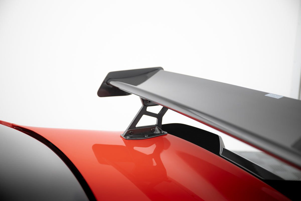 Carbon Spoiler With Internal Brackets Uprights + LED suitable for BMW M2 G87
