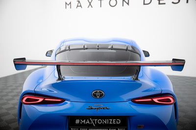 Carbon Spoiler With External Brackets Uprights + LED suitable for Toyota Supra Mk5