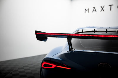 Carbon Spoiler With External Brackets Uprights + LED suitable for Toyota Supra Mk5