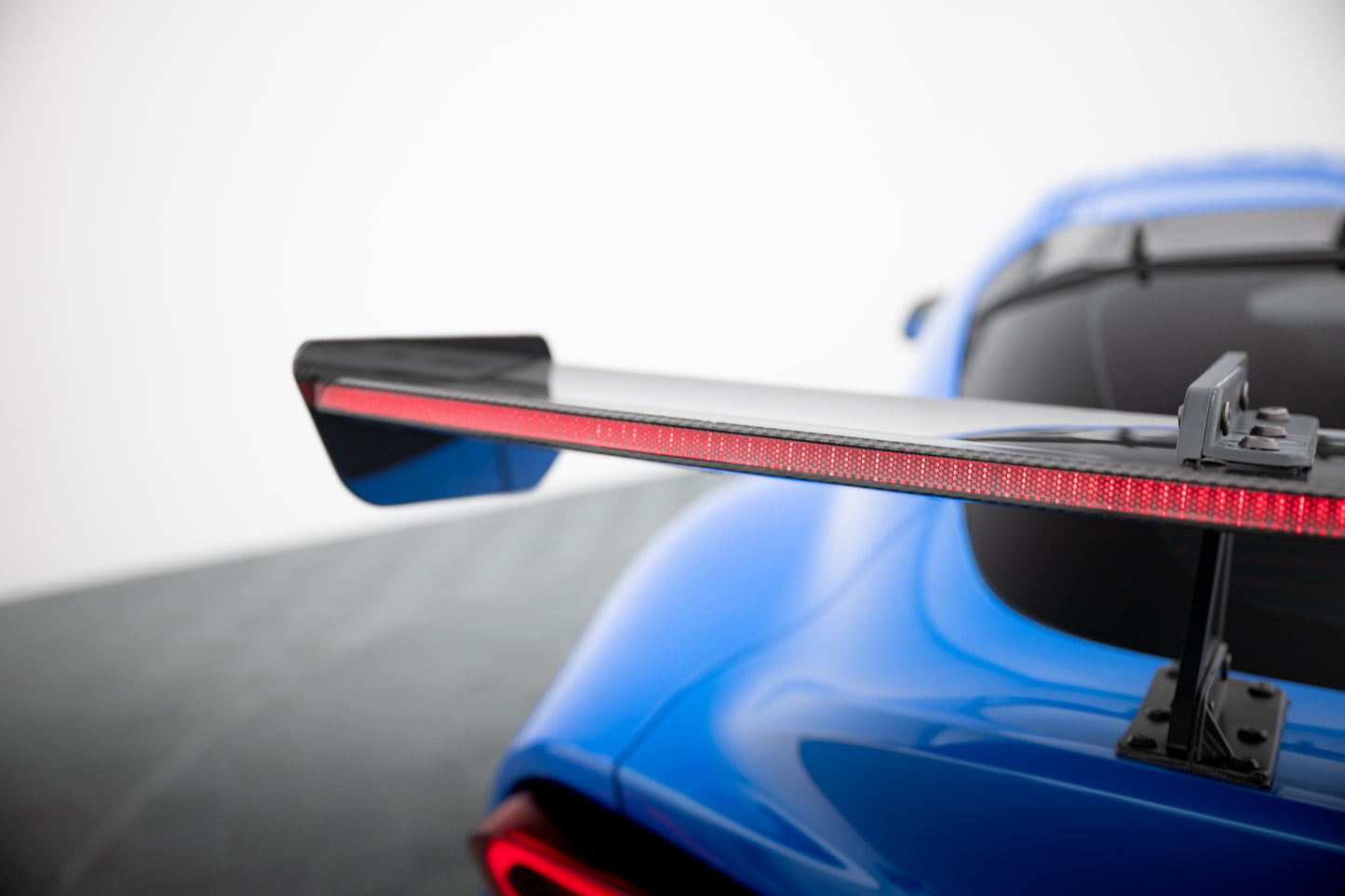 Carbon Spoiler With Upper Swan Mounting + LED suitable for Toyota Supra Mk5