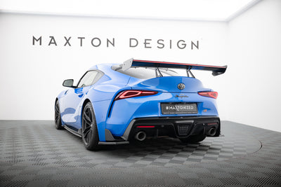 Carbon Spoiler With Upper Swan Mounting + LED suitable for Toyota Supra Mk5