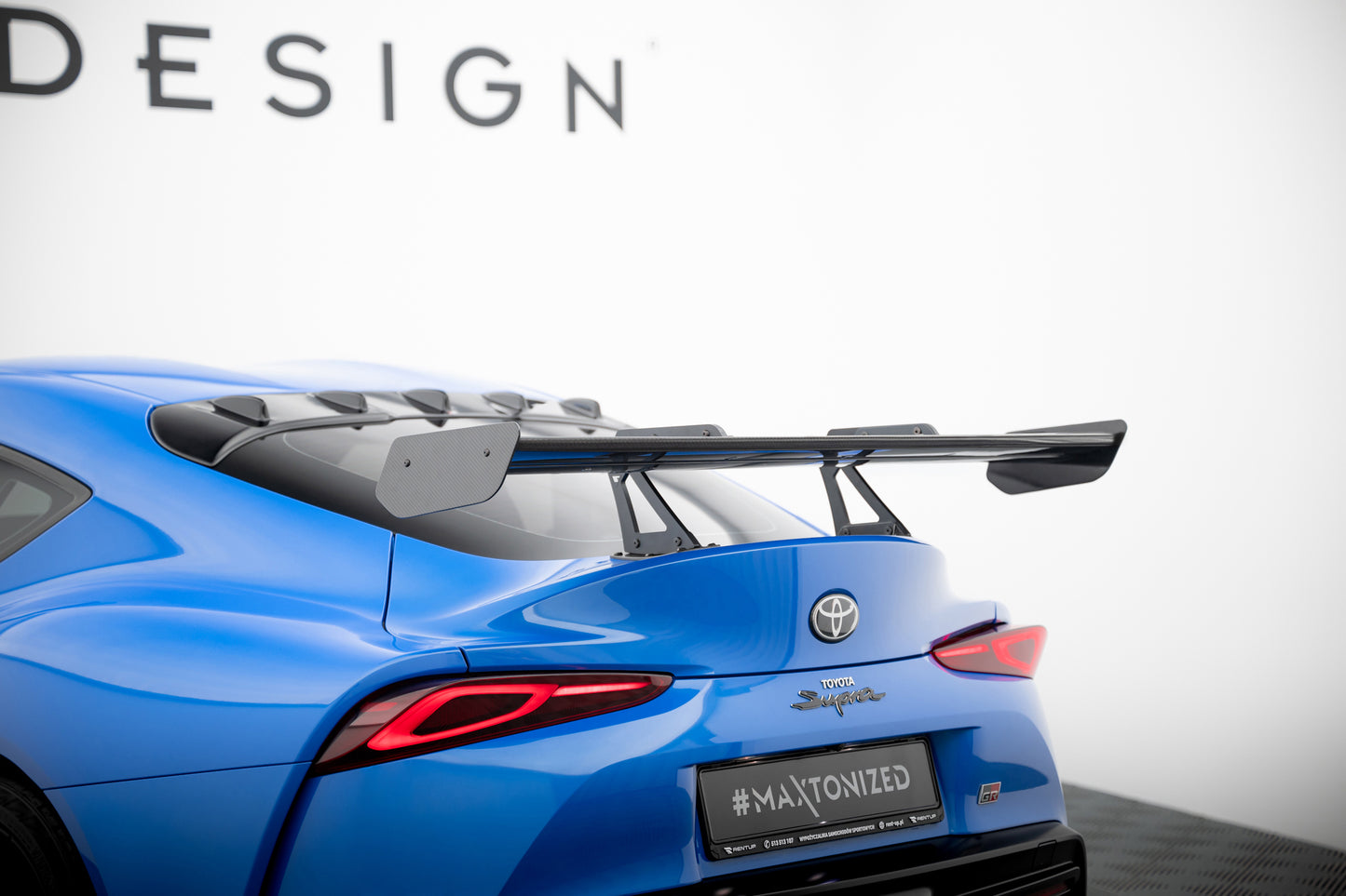 Carbon Spoiler With Upper Swan Mounting  suitable for Toyota Supra Mk5