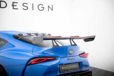 Carbon Spoiler With Upper Swan Mounting + LED suitable for Toyota Supra Mk5