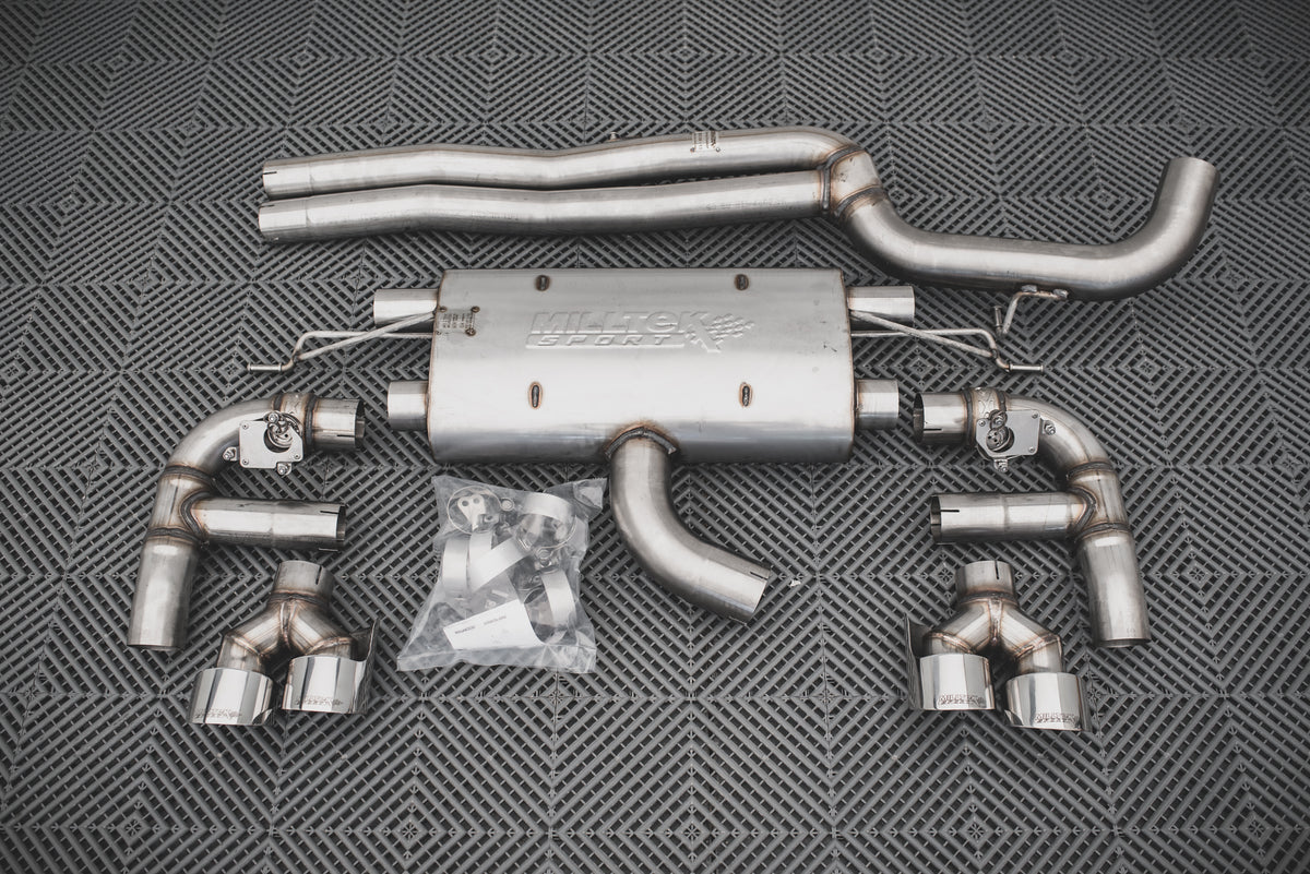 Rear Valance + Milltek Sport Exhaust suitable for Audi RS3 Sportback 8V Facelift