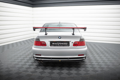 Carbon Spoiler With Internal Brackets Uprights + LED suitable for BMW 3 Coupe E46