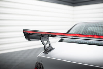 Carbon Spoiler With External Brackets Uprights + LED suitable for BMW 3 Coupe E46