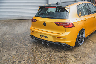 Heckansatz (R32 LOOK) mit Auspuff passend für Volkswagen Golf Hatchback Mk8 / Mk8 Facelift