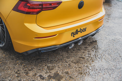 Heckansatz (R32 LOOK) mit Auspuff passend für Volkswagen Golf Hatchback Mk8 / Mk8 Facelift