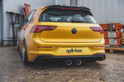 Heckansatz (R32 LOOK) mit Auspuff passend für Volkswagen Golf Hatchback Mk8 / Mk8 Facelift