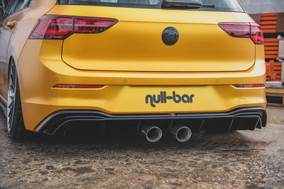 Heckansatz (R32 LOOK) mit Auspuff passend für Volkswagen Golf Hatchback Mk8 / Mk8 Facelift