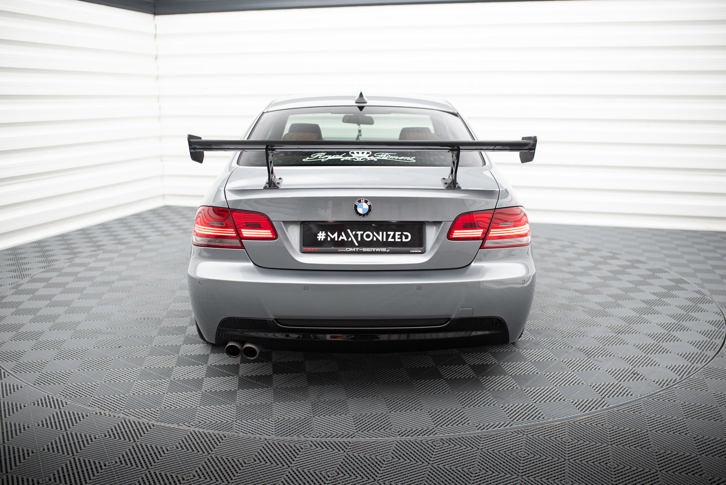 Carbon Spoiler With Internal Brackets Uprights suitable for BMW 3 / M3 Coupe E92