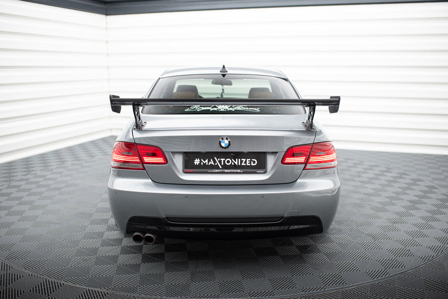 Carbon Spoiler With External Brackets Uprights suitable for BMW 3 / M3 Coupe E92