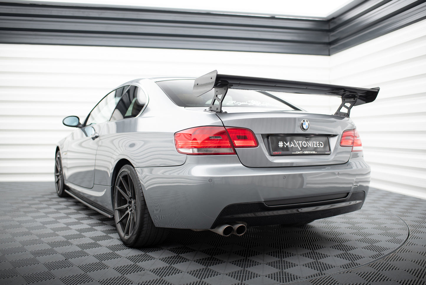 Carbon Spoiler With External Brackets Uprights suitable for BMW 3 / M3 Coupe E92