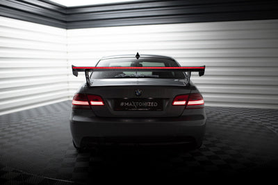 Karbonowy Spoiler Z Zewnętrznymi Wspornikami + LED pasujący do BMW 3 / M3 Coupe E92/E92 Facelift