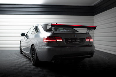 Karbonowy Spoiler Z Zewnętrznymi Wspornikami + LED pasujący do BMW 3 / M3 Coupe E92/E92 Facelift