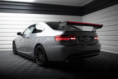 Karbonowy Spoiler Z Zewnętrznymi Wspornikami + LED pasujący do BMW 3 / M3 Coupe E92/E92 Facelift