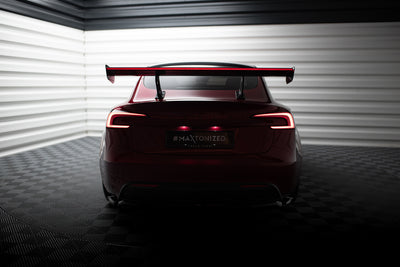 Carbon Spoiler + LED suitable for Tesla Model 3