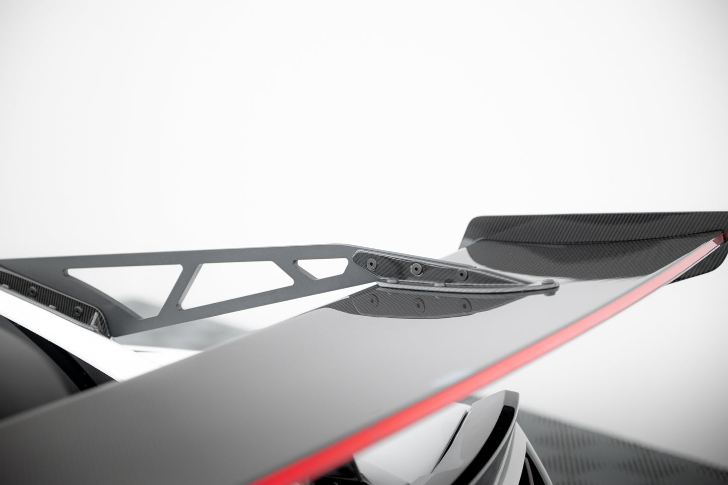 Carbon Spoiler With Upper Swan Mounting + LED suitable for Chevrolet Corvette Stingray / Grand Sport C7