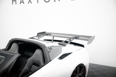 Carbon Spoiler With Upper Swan Mounting + LED suitable for Chevrolet Corvette Stingray / Grand Sport C7