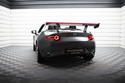 Carbon Spoiler With Internal Brackets Uprights + LED suitable for Mazda MX-5 ND (Mk4)