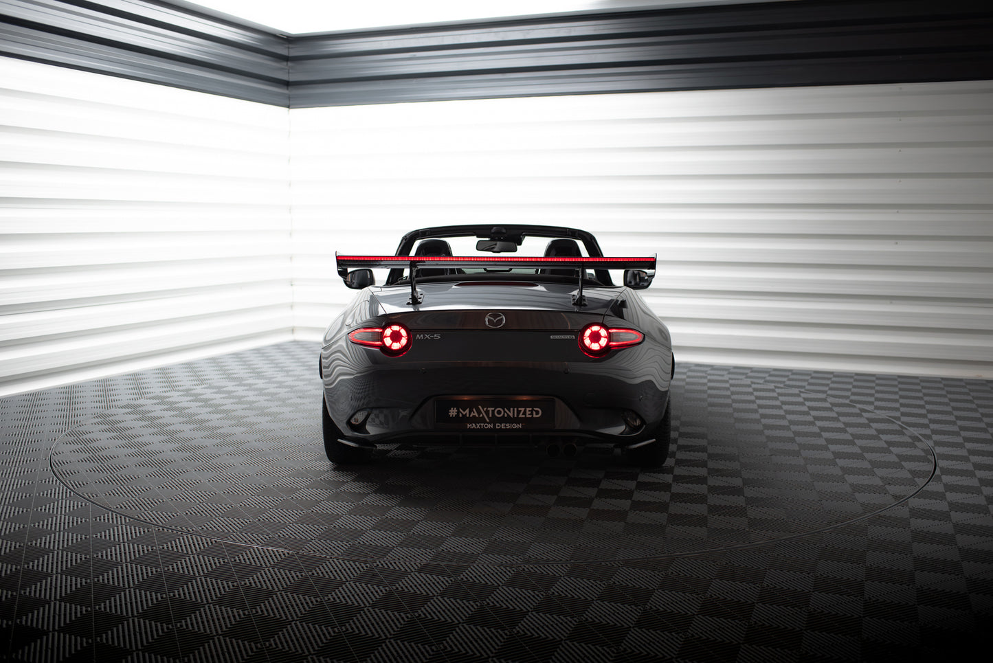 Carbon Spoiler With Internal Brackets Uprights + LED suitable for Mazda MX-5 ND (Mk4)