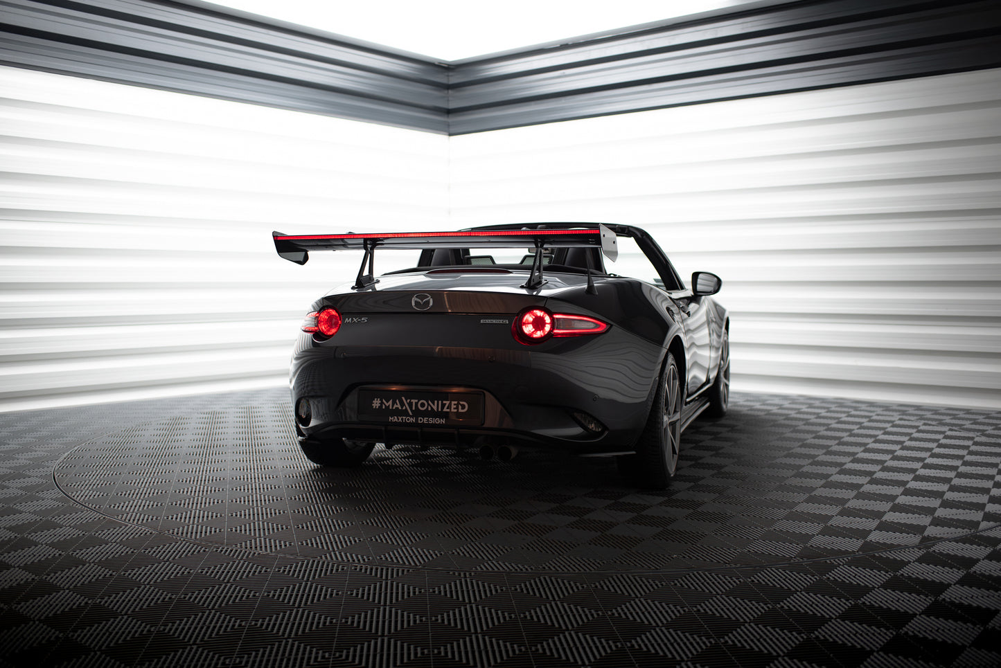 Carbon Spoiler With Upper Swan Mounting + LED suitable for Mazda MX-5 ND (Mk4)