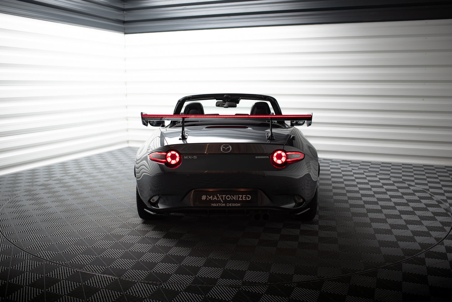 Carbon Spoiler With Upper Swan Mounting + LED suitable for Mazda MX-5 ND (Mk4)
