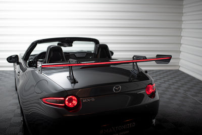 Carbon Spoiler With Upper Swan Mounting + LED suitable for Mazda MX-5 ND (Mk4)