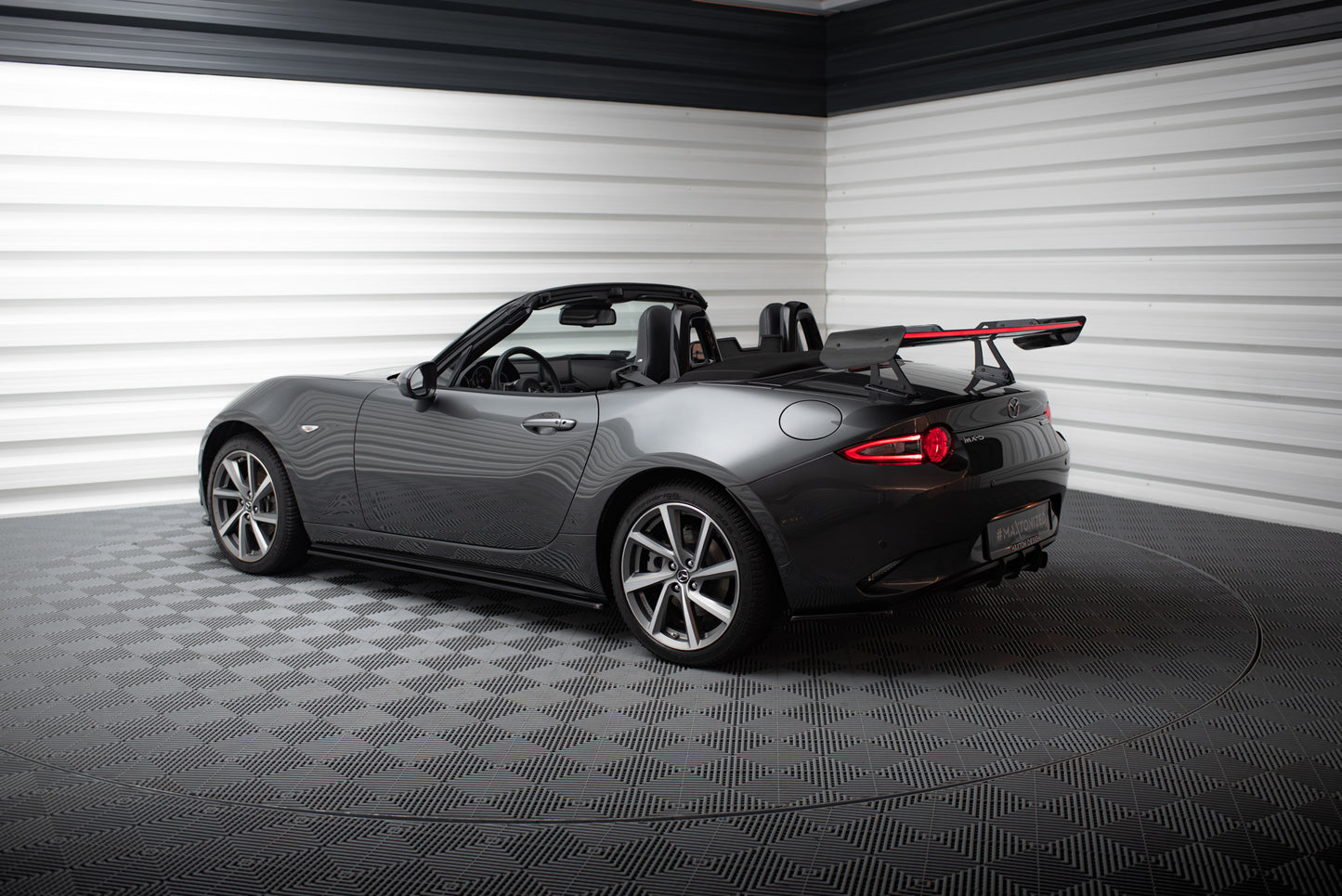 Carbon Spoiler With Upper Swan Mounting + LED suitable for Mazda MX-5 ND (Mk4)