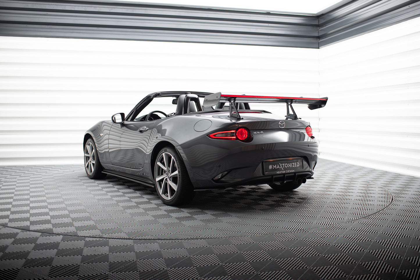 Carbon Spoiler With Upper Swan Mounting + LED suitable for Mazda MX-5 ND (Mk4)