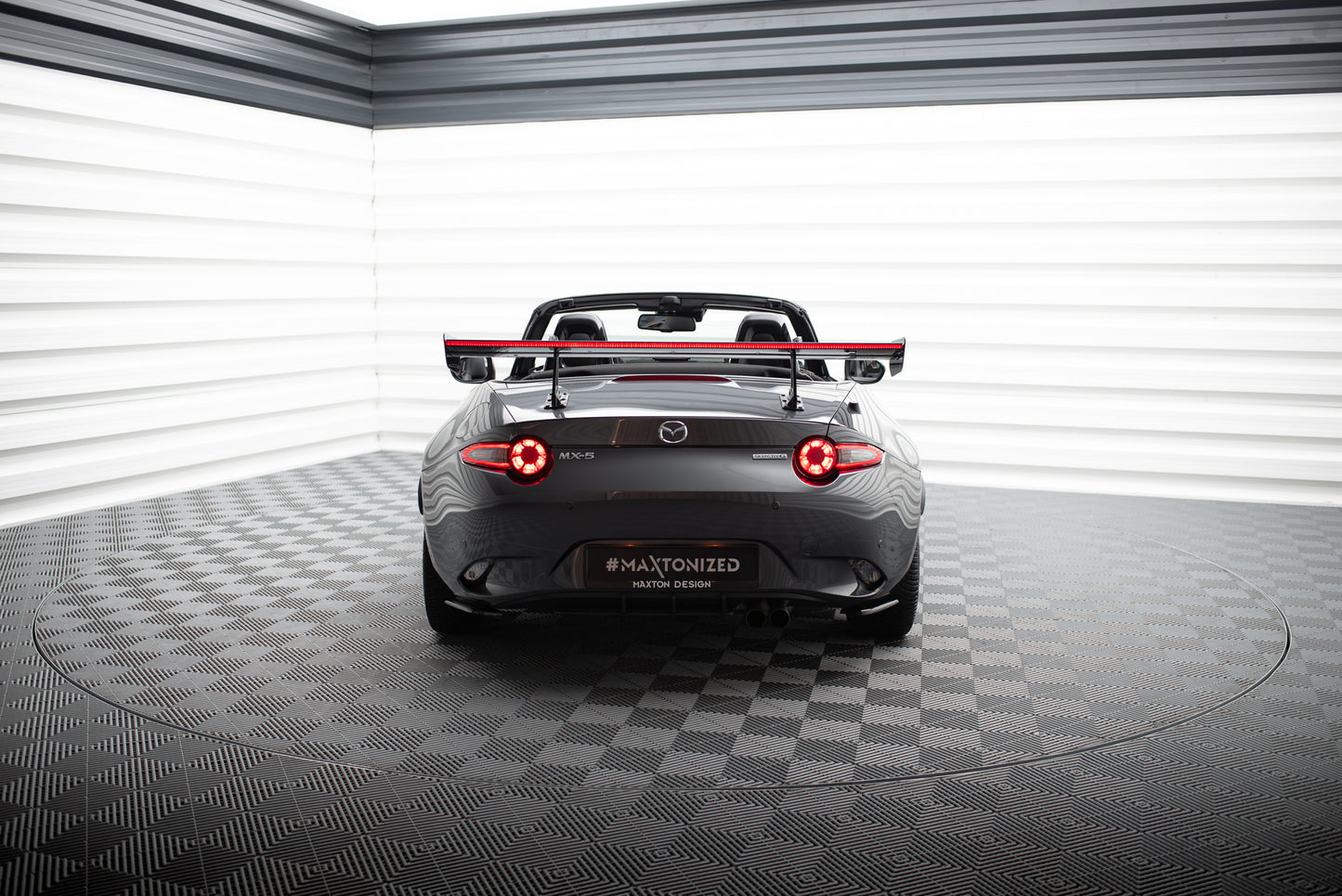 Carbon Spoiler With Upper Swan Mounting + LED suitable for Mazda MX-5 ND (Mk4)