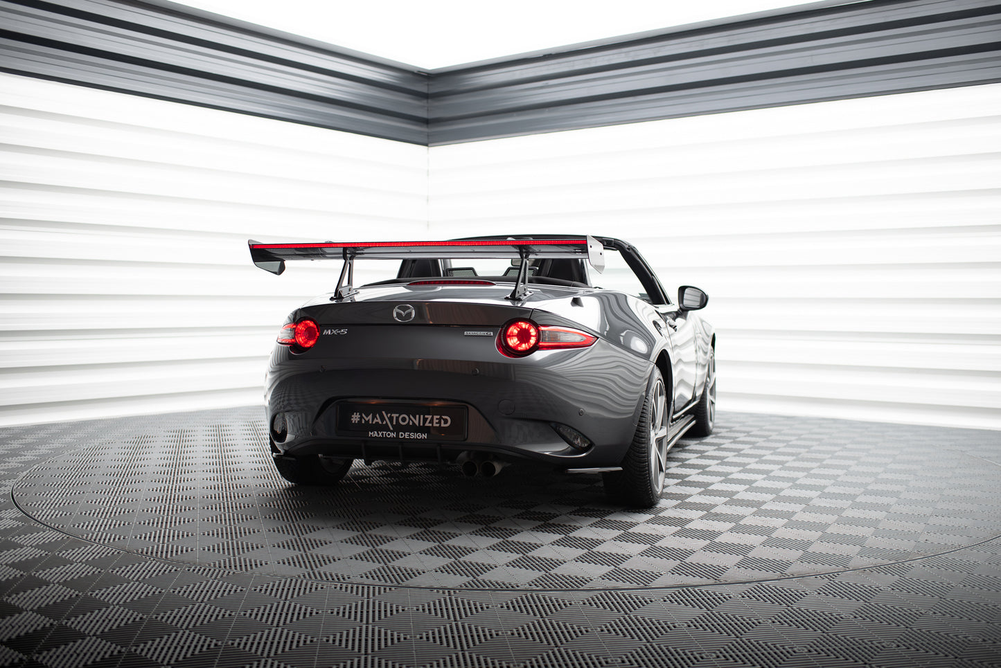Carbon Spoiler With Upper Swan Mounting + LED suitable for Mazda MX-5 ND (Mk4)