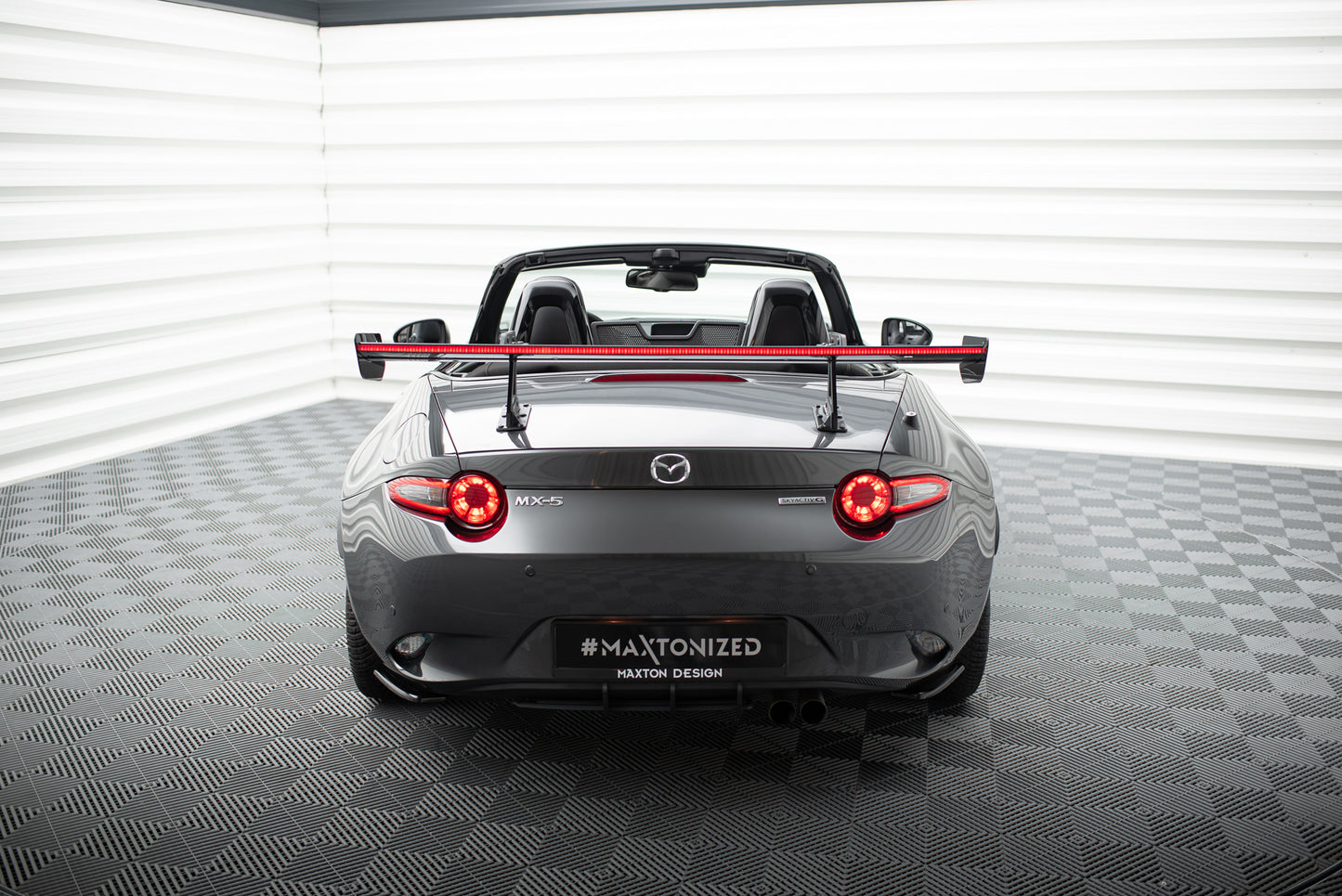 Carbon Spoiler With Upper Swan Mounting + LED suitable for Mazda MX-5 ND (Mk4)