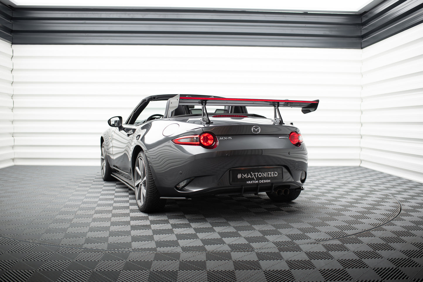 Carbon Spoiler With Upper Swan Mounting + LED suitable for Mazda MX-5 ND (Mk4)