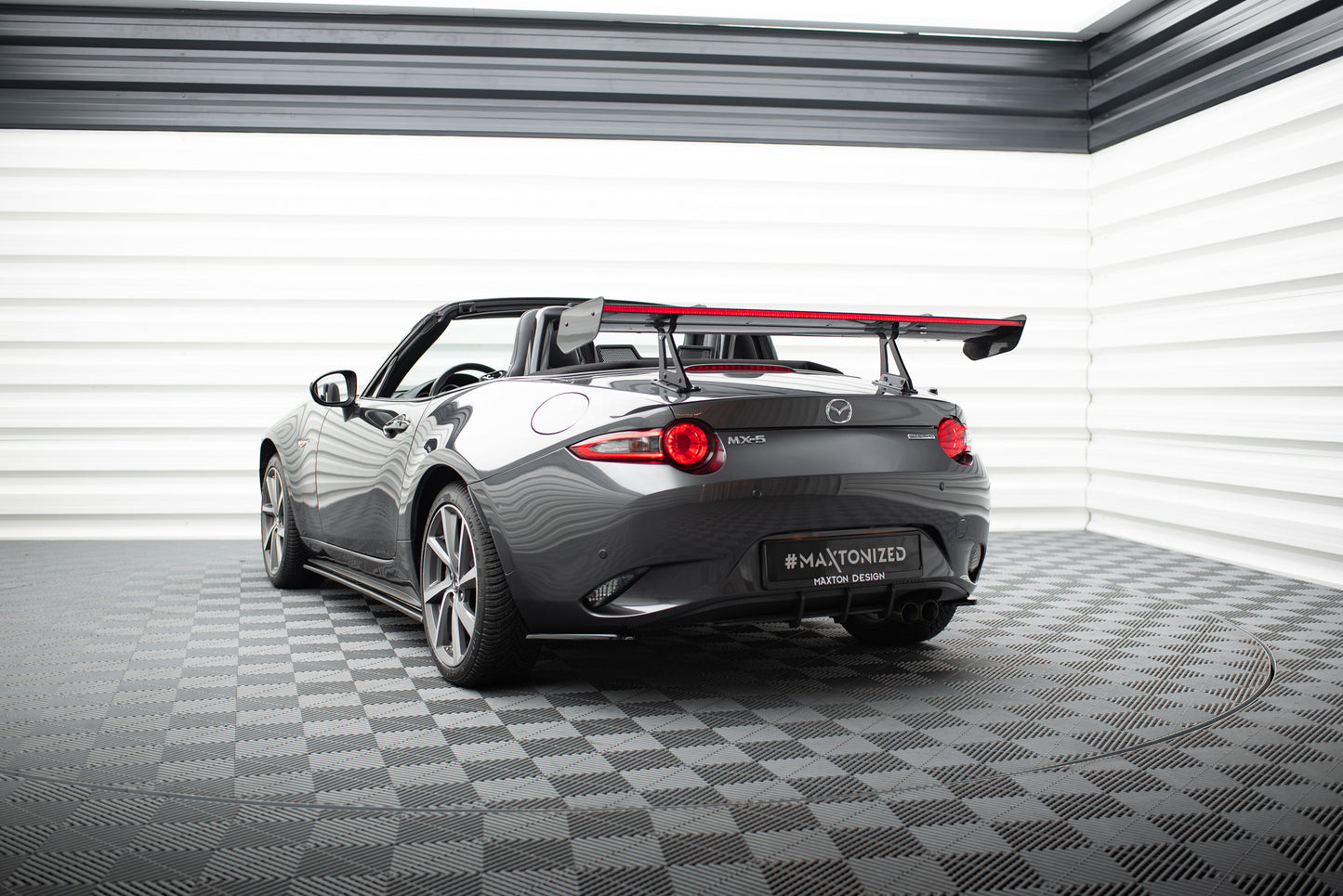 Carbon Spoiler With Upper Swan Mounting + LED suitable for Mazda MX-5 ND (Mk4)