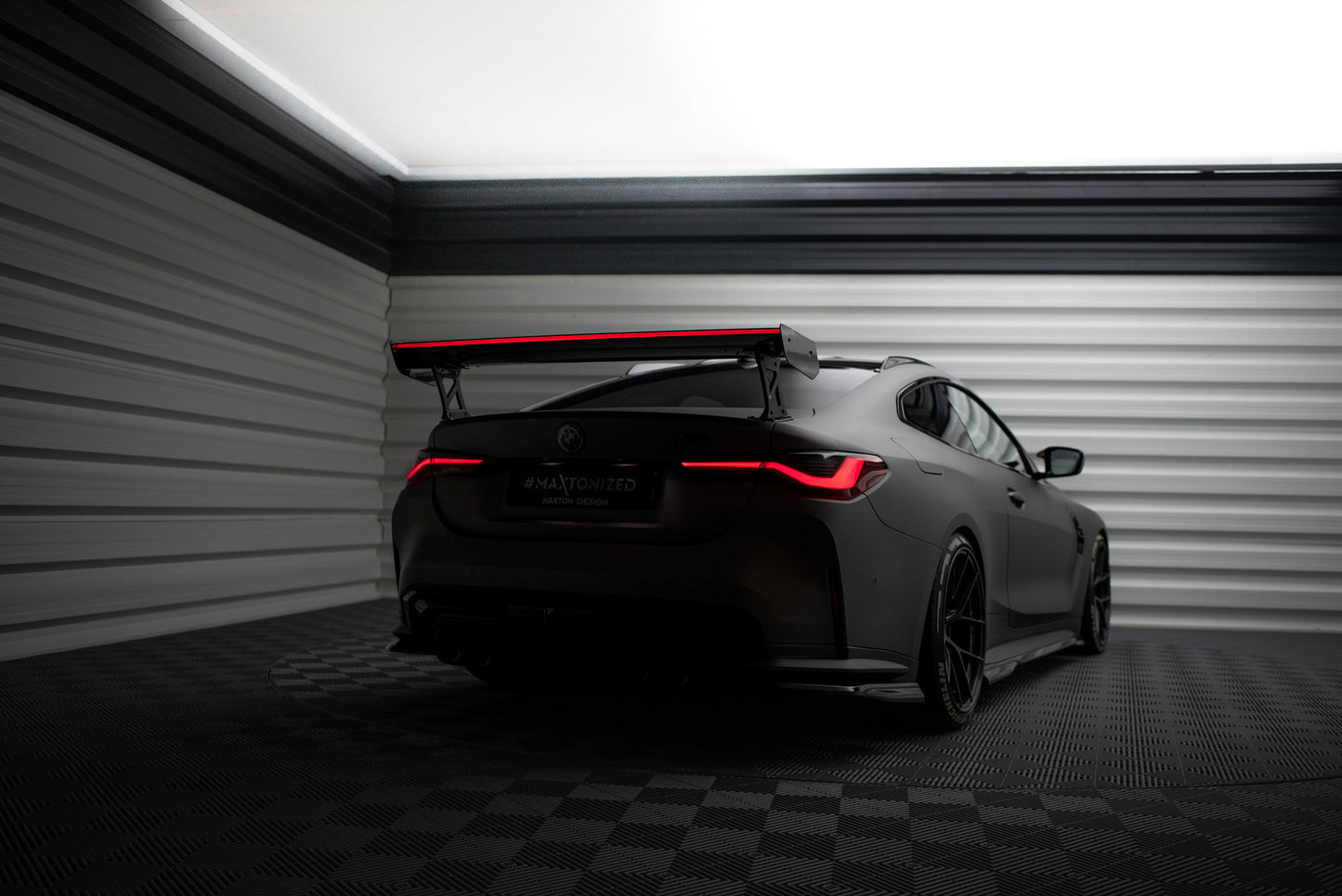 Carbon Spoiler With External Brackets Uprights + LED suitable for BMW M4 G82 / G82 Facelift / M440i / 4 M-Pack G22 / G22 Facelift