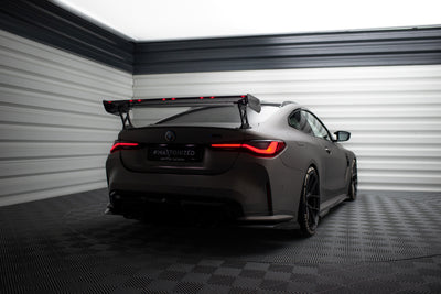 Carbon Spoiler With External Brackets Uprights + LED suitable for BMW M4 G82 / G82 Facelift / M440i / 4 M-Pack G22 / G22 Facelift