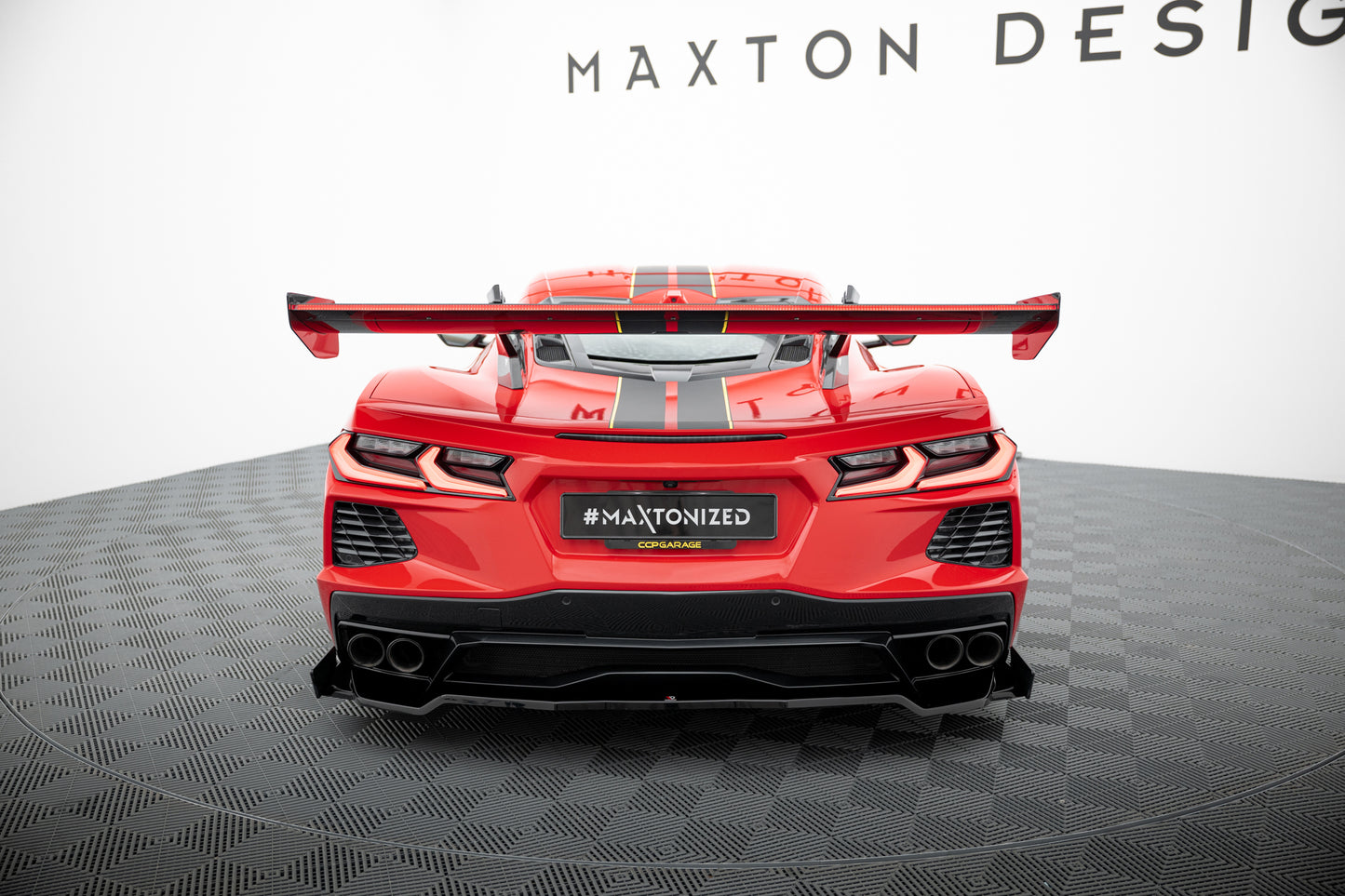 Carbon Spoiler + LED suitable for Chevrolet Corvette C8
