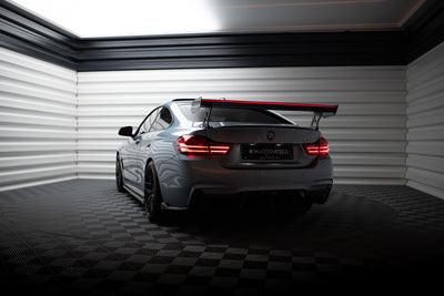 Carbon Spoiler With External Brackets Uprights + LED suitable for BMW 4 F32 / 4 F32 M-Pack Coupe