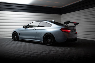 Carbon Spoiler With External Brackets Uprights + LED suitable for BMW 4 F32 / 4 F32 M-Pack Coupe