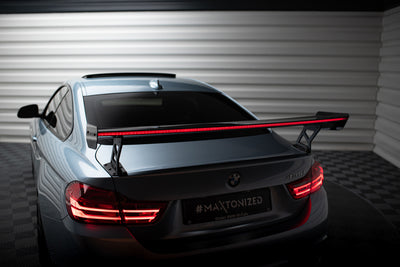 Carbon Spoiler With External Brackets Uprights + LED suitable for BMW 4 F32 / 4 F32 M-Pack Coupe