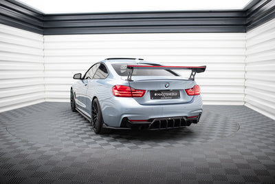 Carbon Spoiler With External Brackets Uprights + LED suitable for BMW 4 F32 / 4 F32 M-Pack Coupe