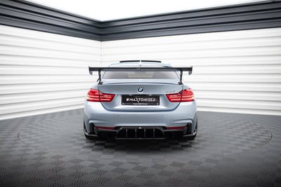 Carbon Spoiler With External Brackets Uprights  suitable for BMW 4 F32 / 4 F32 M-Pack Coupe 