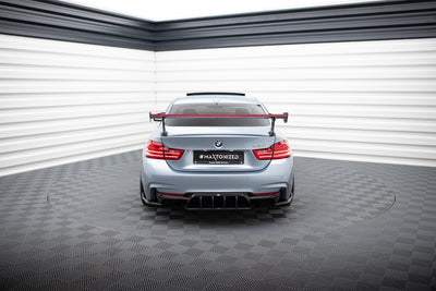 Carbon Spoiler With External Brackets Uprights + LED suitable for BMW 4 F32 / 4 F32 M-Pack Coupe