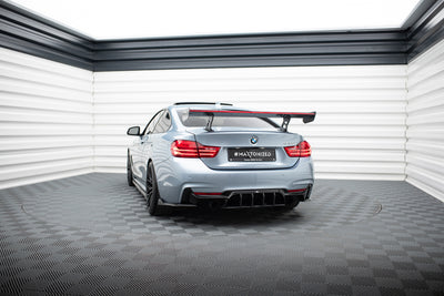 Carbon Spoiler With Internal Brackets Uprights + LED suitable for BMW 4 F32 / 4 F32 M-Pack Coupe