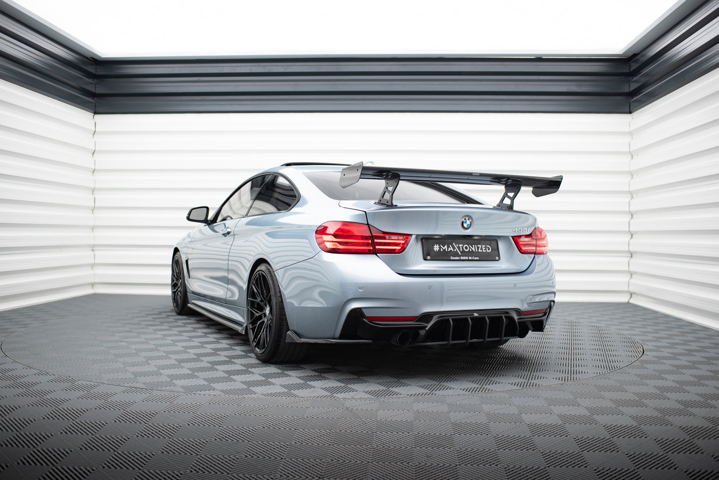 Carbon Spoiler With Internal Brackets Uprights suitable for BMW 4 F32 / 4 F32 M-Pack Coupe