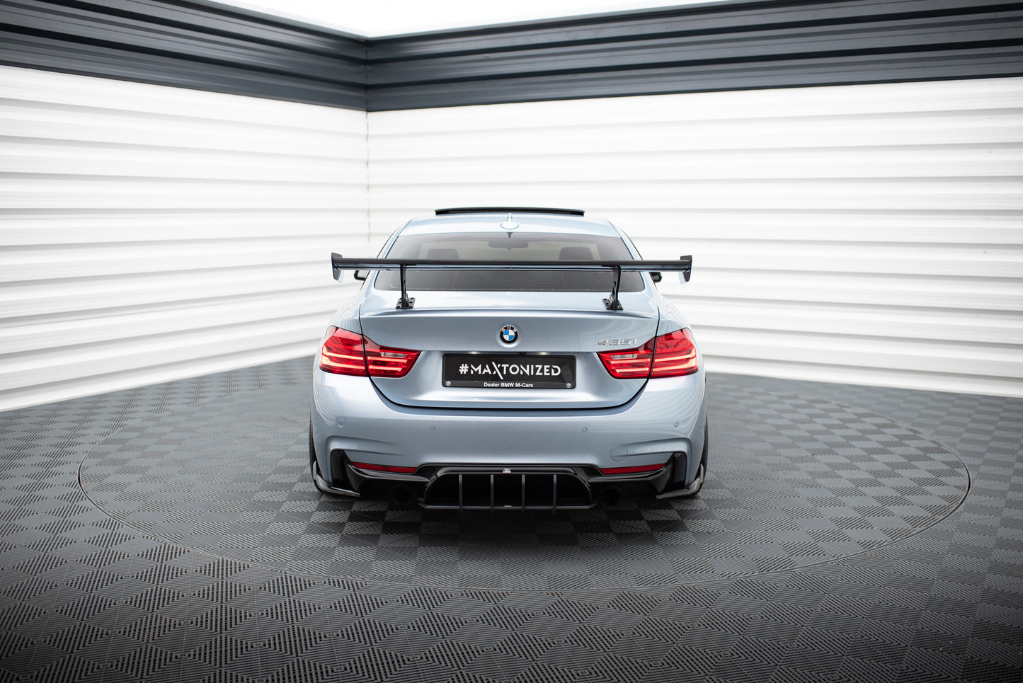 Carbon Spoiler With Internal Brackets Uprights suitable for BMW 4 F32 / 4 F32 M-Pack Coupe