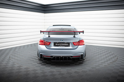 Carbon Spoiler With Internal Brackets Uprights + LED suitable for BMW 4 F32 / 4 F32 M-Pack Coupe