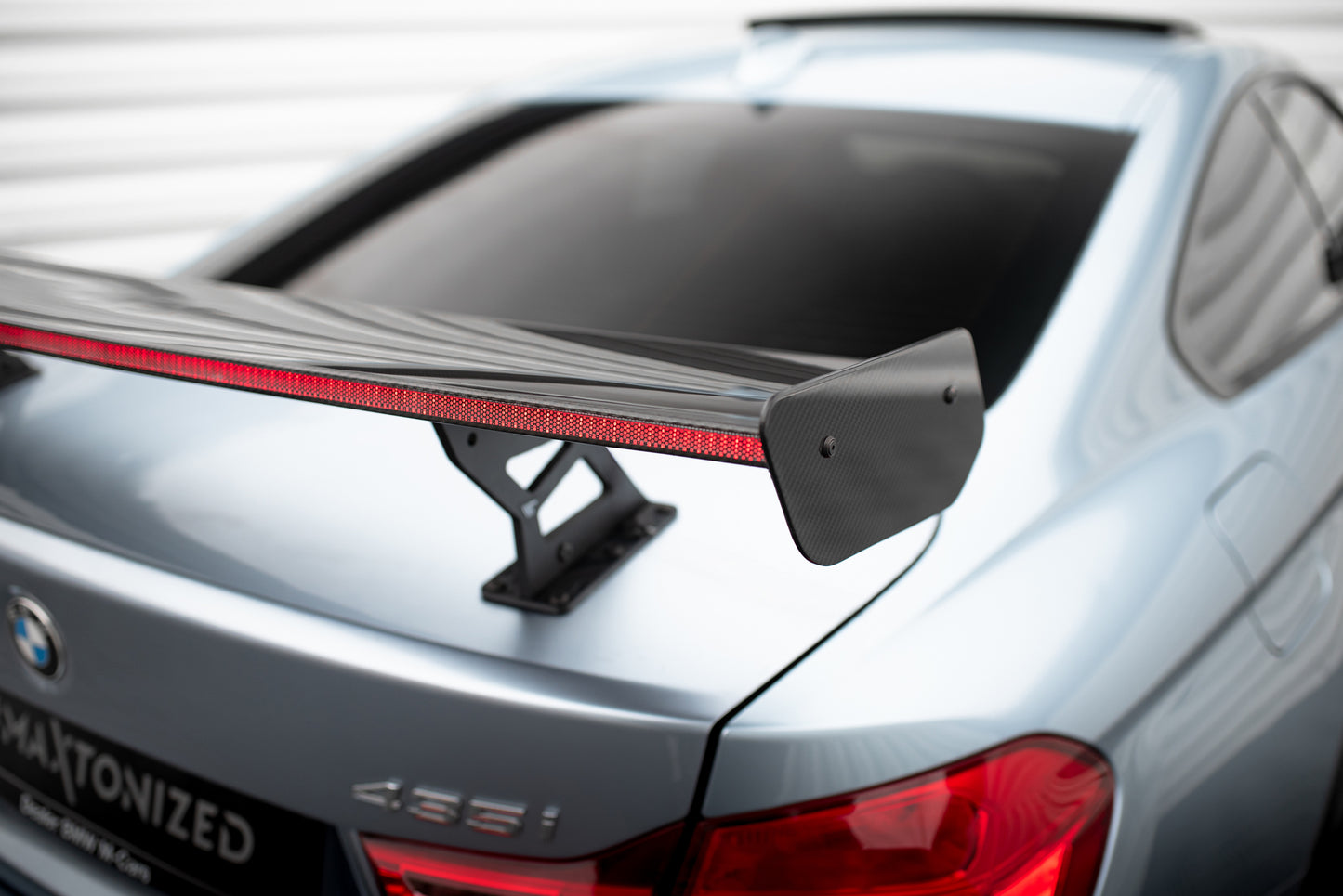 Carbon Spoiler With Internal Brackets Uprights + LED suitable for BMW 4 F32 / 4 F32 M-Pack Coupe